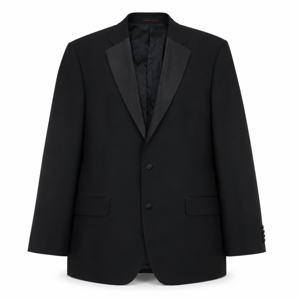 Mens UK Size 44 1860 Menswear Regular Black Suit Tuxedo
