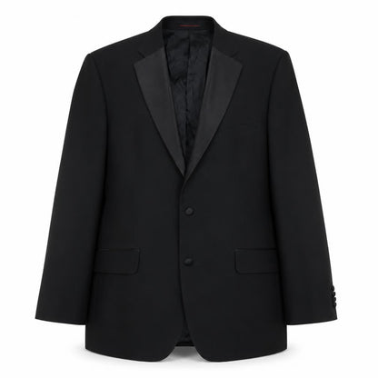 Mens UK Size 44 1860 Menswear Regular Black Suit Tuxedo
