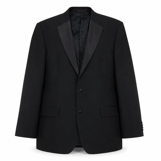 Mens UK Size 44 1860 Menswear Regular Black Suit Tuxedo