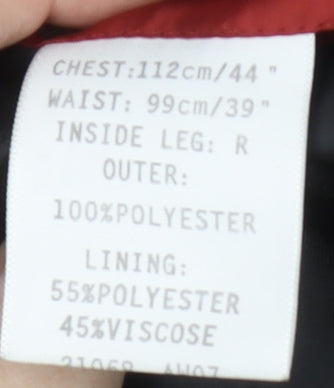 1860 Menswear Black Tuxedo Blazer Men's 44R Formal