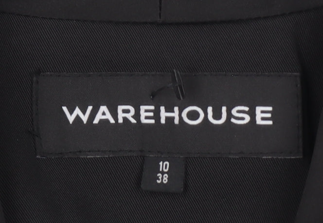 Warehouse Black Women's Tuxedo Jacket UK 10