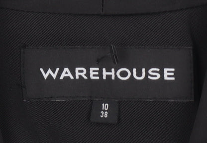 Warehouse Black Women's Tuxedo Jacket UK 10