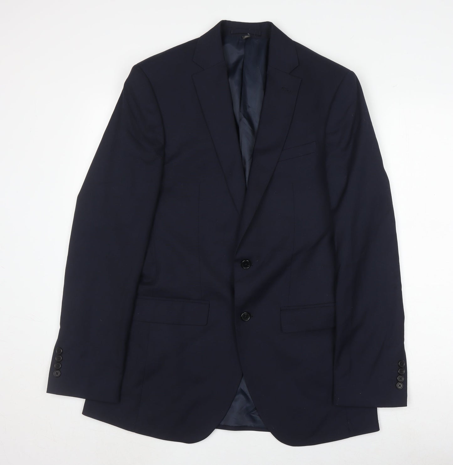 Mens UK Size 38 Marks and Spencer Regular Blue Suit Jacket