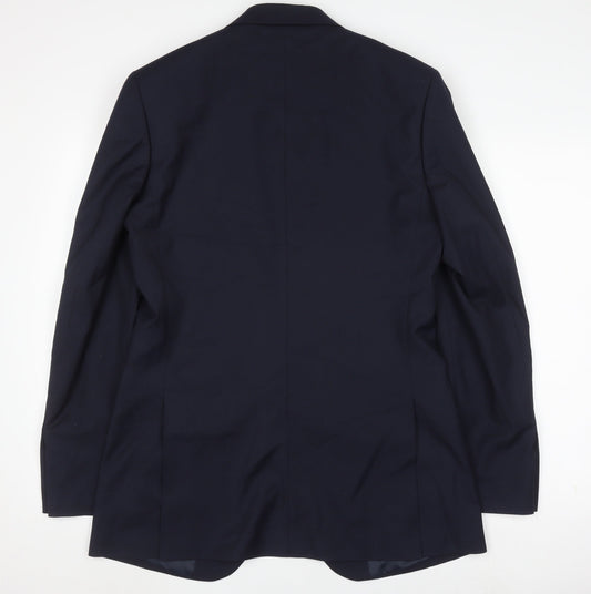 Mens UK Size 38 Marks and Spencer Regular Blue Suit Jacket