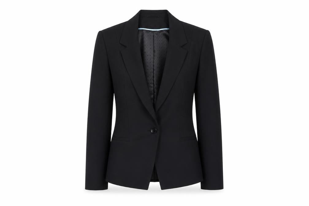 Womens UK Size 8 Oasis Regular Black Blazer