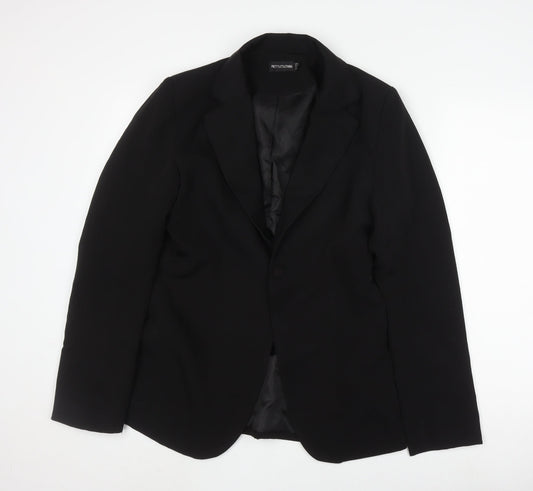 PrettyLittleThing Women’s Black Blazer, Size 10, Slim Fit
