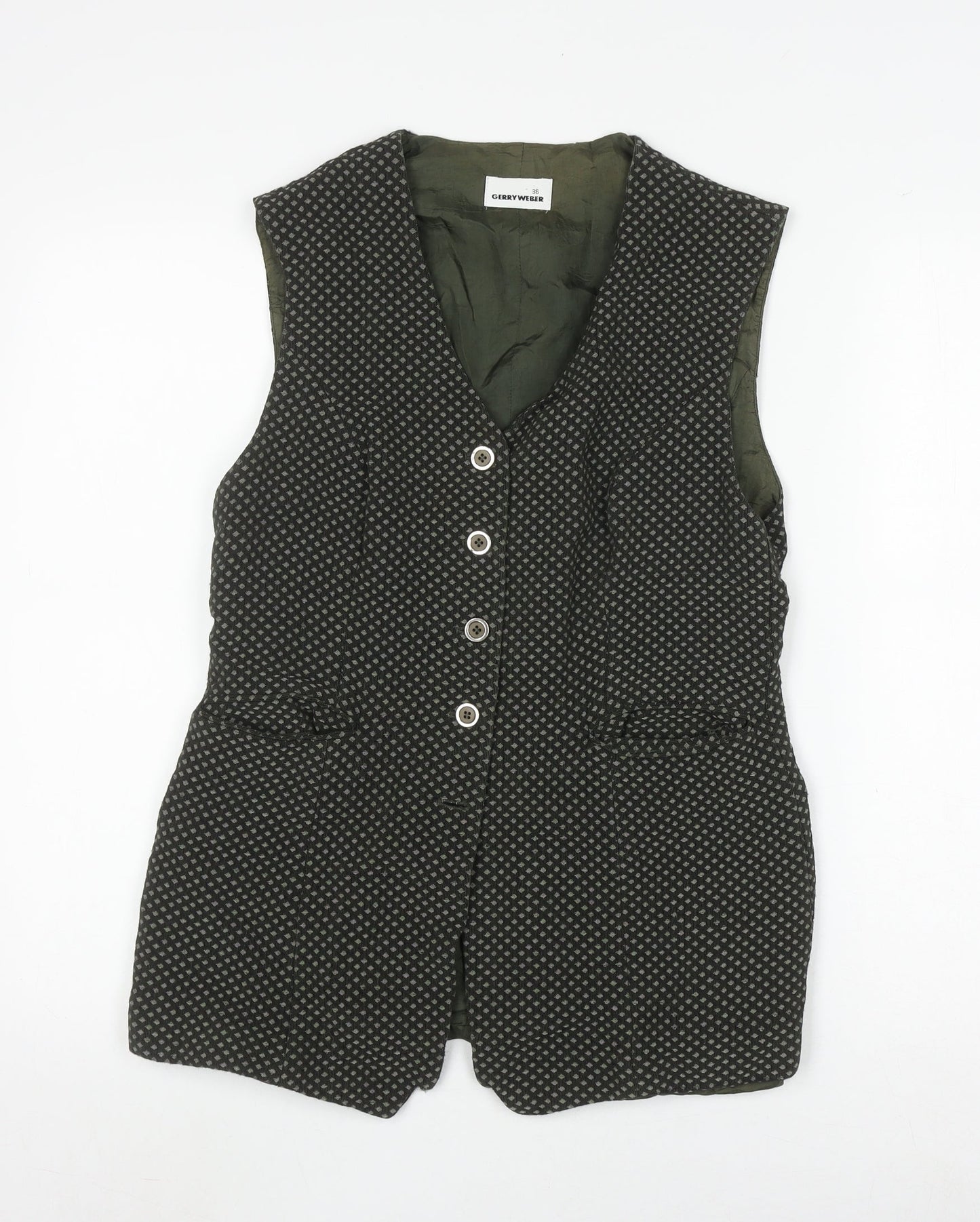 Gerry Weber Women's Geometric Waistcoat, Size 8