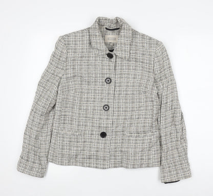 Next Women's Multi Tweed Check Jacket Size 12