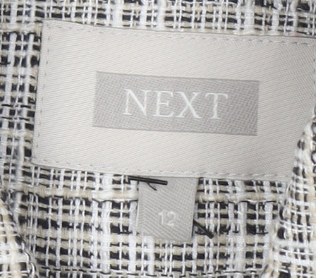 Next Women's Multi Tweed Check Jacket Size 12