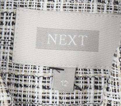 Next Women's Multi Tweed Check Jacket Size 12