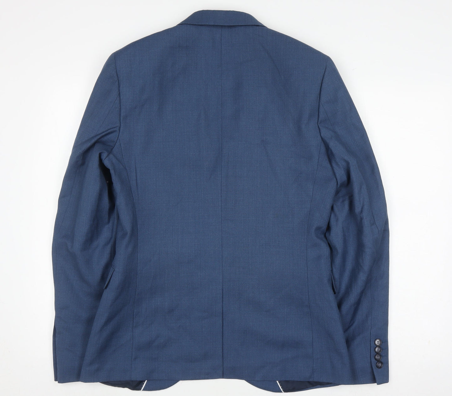 Mens UK Size 38 Topman Regular Blue Suit Jacket