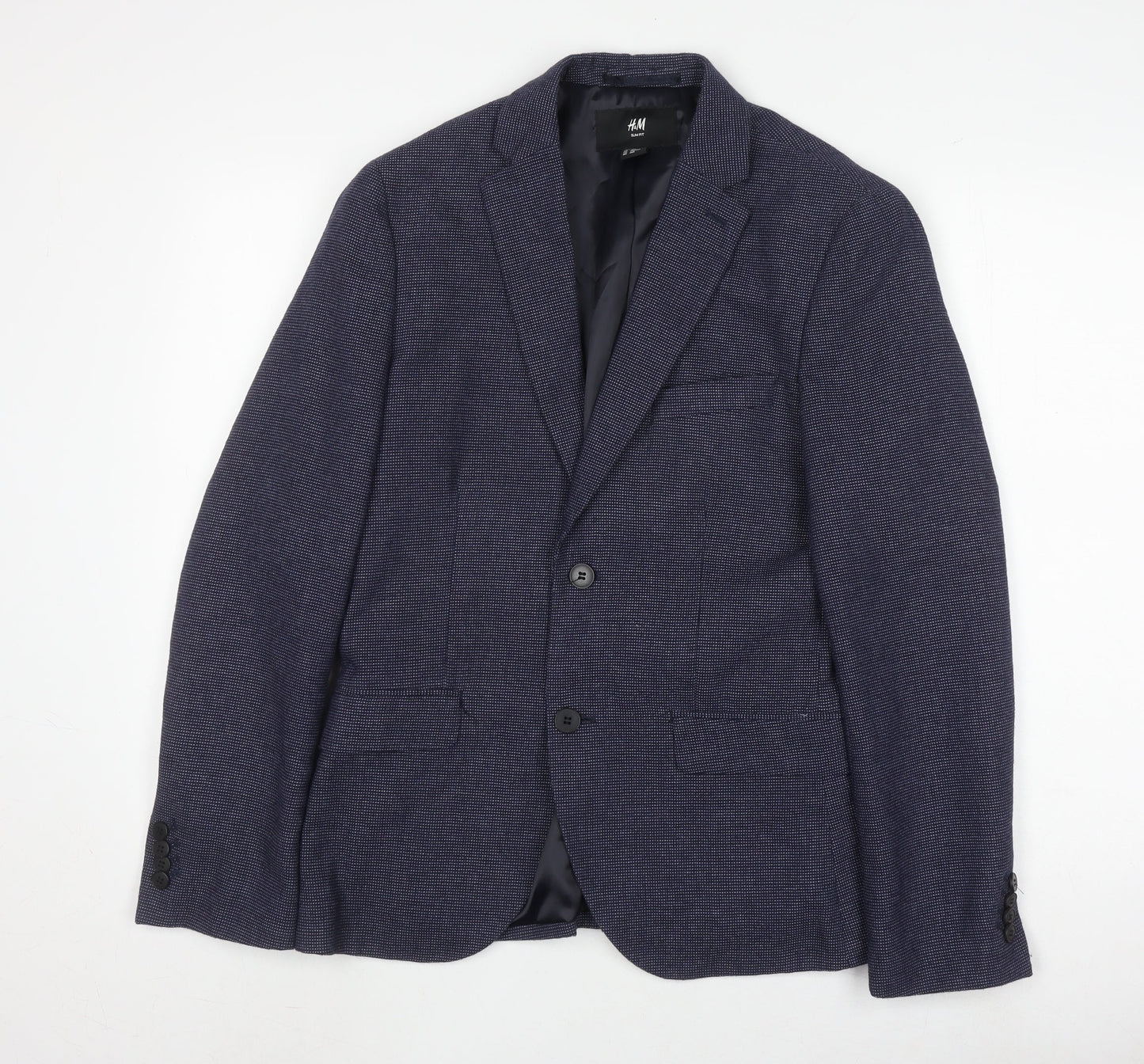 Mens UK Size 36 H&M Regular Blue Suit Jacket