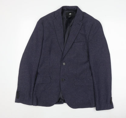 Mens UK Size 36 H&M Regular Blue Suit Jacket