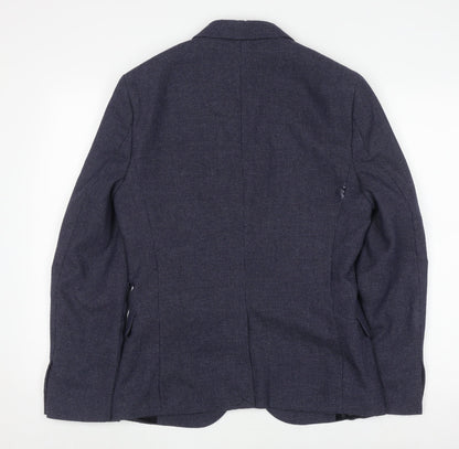 Mens UK Size 36 H&M Regular Blue Suit Jacket