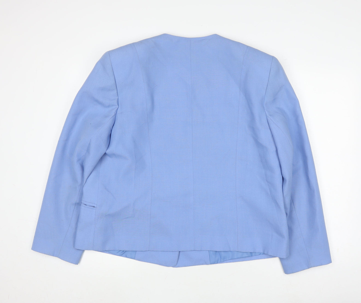Jacques Vert Women's Blue Blazer Size 18 Suit Jacket