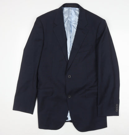 Mens UK Size 39 T.M.Lewin Regular Blue Suit Jacket