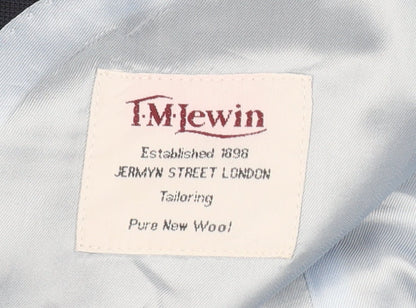 Mens UK Size 39 T.M.Lewin Regular Blue Suit Jacket