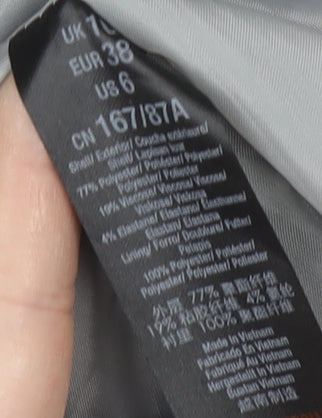 Miss Selfridge Grey Petite Blazer Women Size 10, Regular Fit