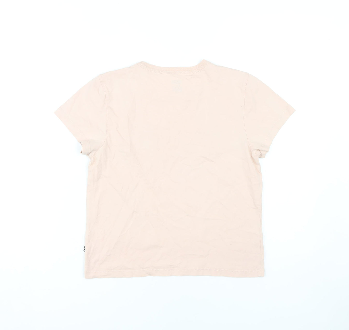 Womens UK Size S VANS Pink Basic T-Shirt