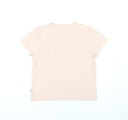 Womens UK Size S VANS Pink Basic T-Shirt