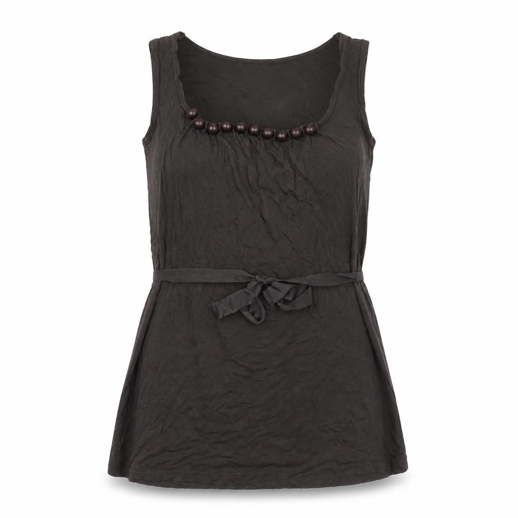 Womens UK Size 10 Kaliko Brown Basic Tank