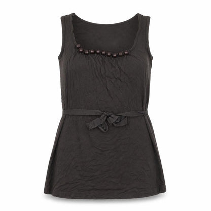 Womens UK Size 10 Kaliko Brown Basic Tank