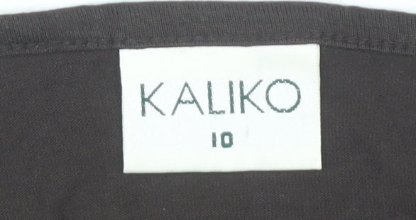 Womens UK Size 10 Kaliko Brown Basic Tank