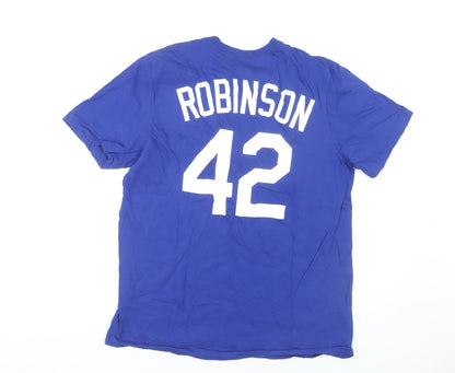 Nike Men's Blue Graphic Sports T-Shirt L