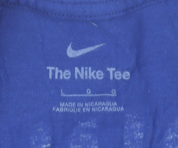 Nike Men's Blue Graphic Sports T-Shirt L