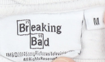 Breaking Bad White Unisex T-Shirt M - Cotton, Casual Style