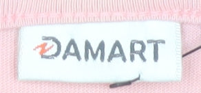 Damart Women's Pink T-Shirt, Size 10/12, Short Sleeve