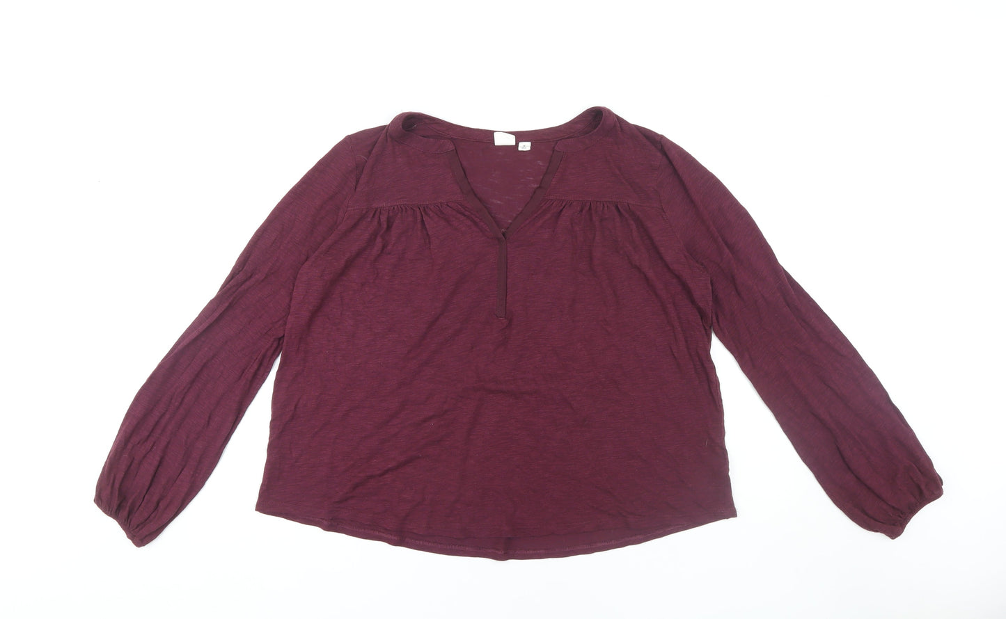 Womens UK Size M Gap Red Tunic Blouse