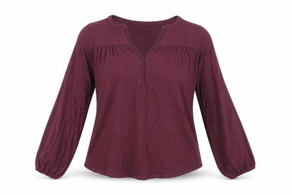 Gap Women's Red Long Sleeve Tunic Blouse M