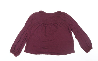 Womens UK Size M Gap Red Tunic Blouse