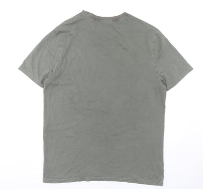 Route 66 Men's Grey Large Graphic T-Shirt