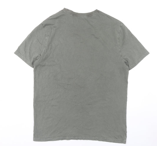 Route 66 Men's Grey Large Graphic T-Shirt