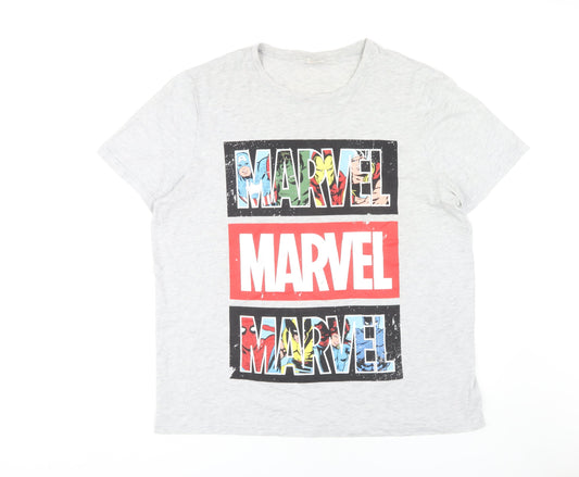 Marvel Men's Grey 2XL Graphic T-Shirt