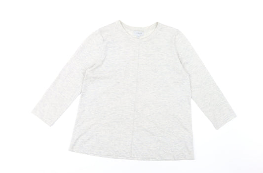 Jigsaw Women's Grey Crew Neck Wool Blend Jumper S