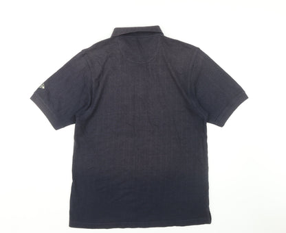 Dunlop Men's Black Polo Golf Shirt L Size Regular Fit