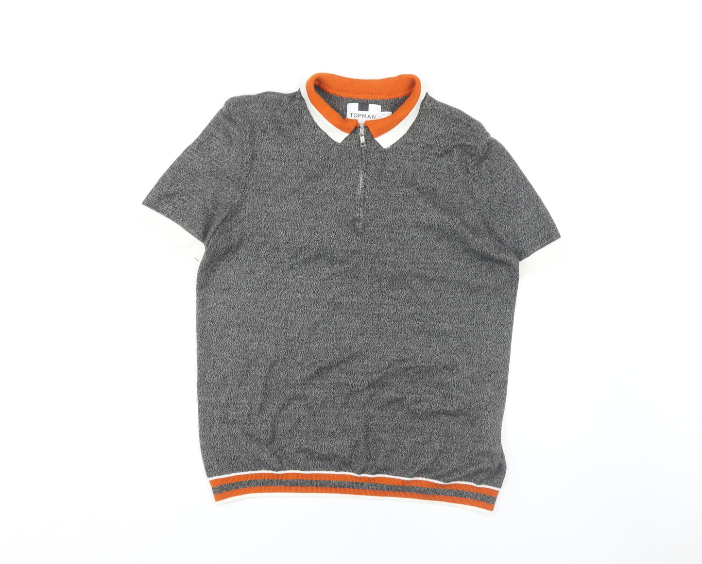 Mens UK Size M Topman Cotton Blend Polo Shirt