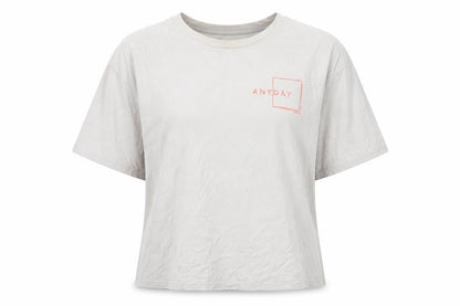 Womens UK Size M Monki Beige Basic T-Shirt