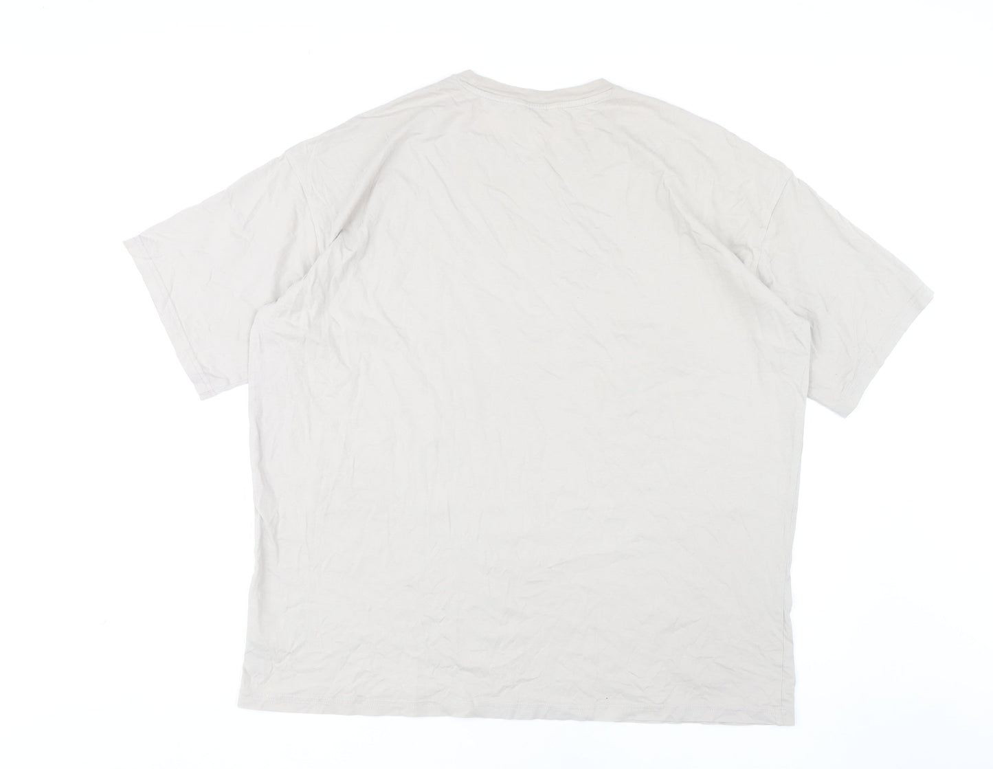 Womens UK Size M Monki Beige Basic T-Shirt