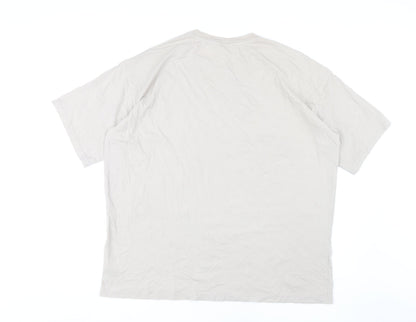 Womens UK Size M Monki Beige Basic T-Shirt