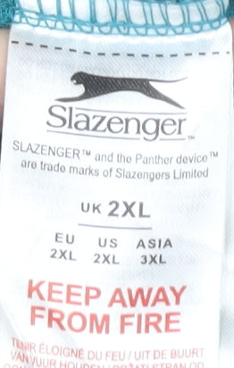 Slazenger Men's Green Polo Shirt 2XL Short Sleeve