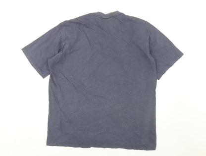 Adidas Men's Grey Graphic Print T-Shirt Size L