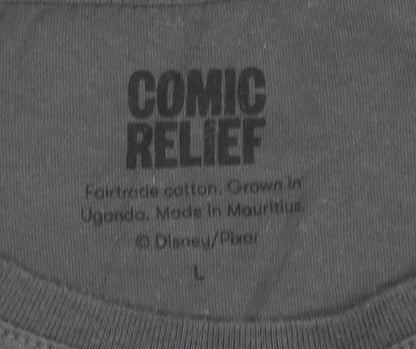 Mens UK Size L Comic Relief Grey  T-Shirt