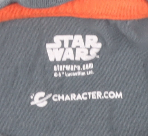 Star Wars Mandalorian Men's Grey Graphic Tee M