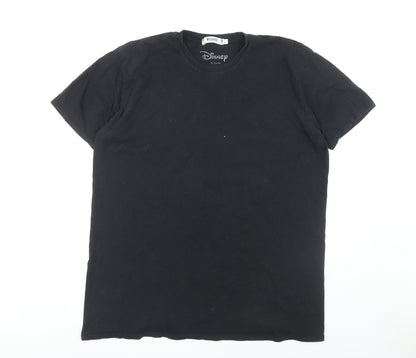 Womens UK Size L Missguided Black Basic T-Shirt