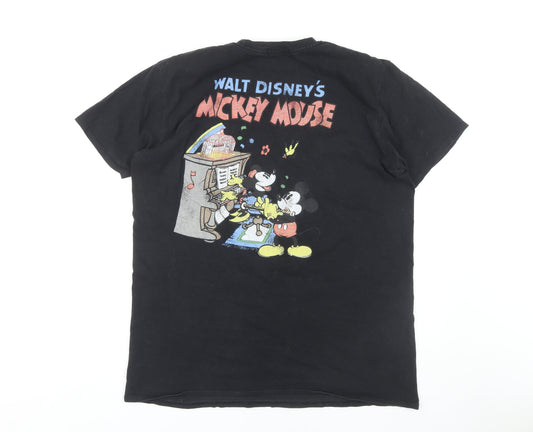 Womens UK Size L Missguided Black Basic T-Shirt