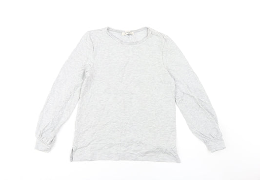 Womens UK Size S Oasis Grey Basic T-Shirt